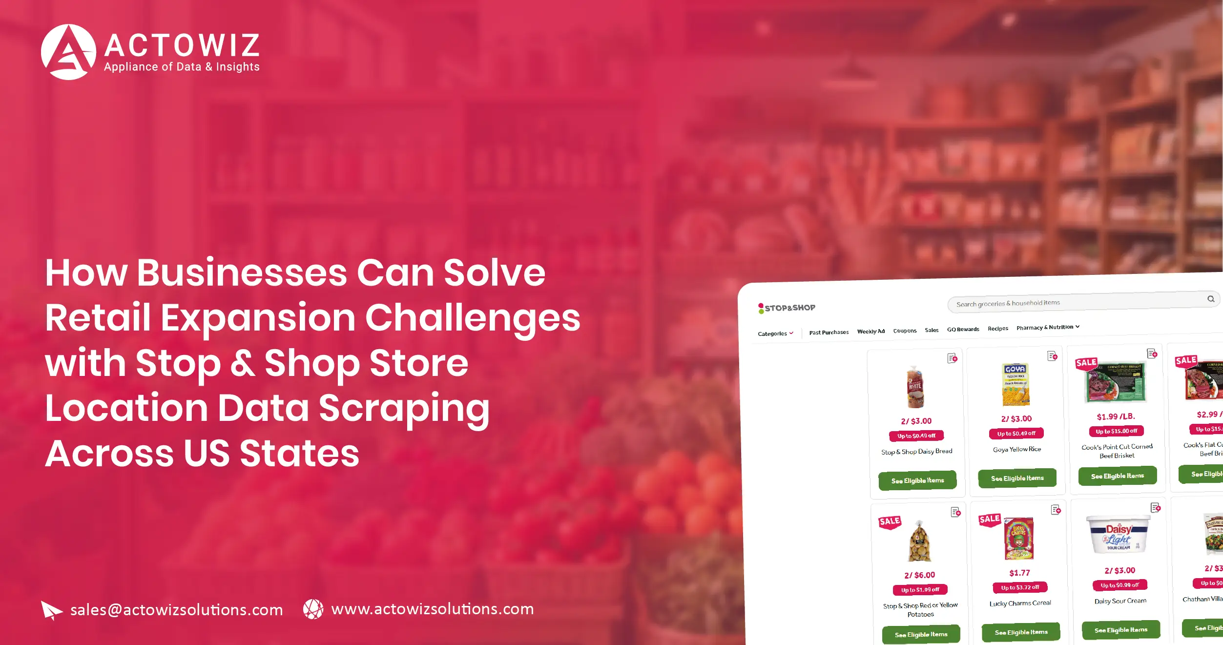 Stop & Shop Store Location Data Scraping Across US States
